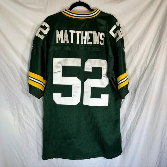 Authentic Replica Clay Matthews Packers Jersey Size 56 XXL Green Bay - Picture 7 of 9